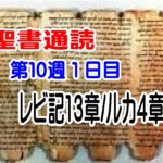 【聖書通読第１０週１日目】神様はわたしたちを汚れや束縛の中に放置せず、光の下で扱い、回復へ導かれる（レビ記13章／ルカ4章）