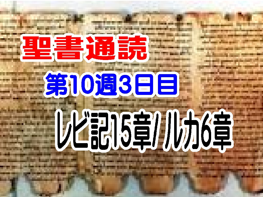 【聖書通読第１０週３日目】「触れられない痛みが癒される」—主は内側から整えられる