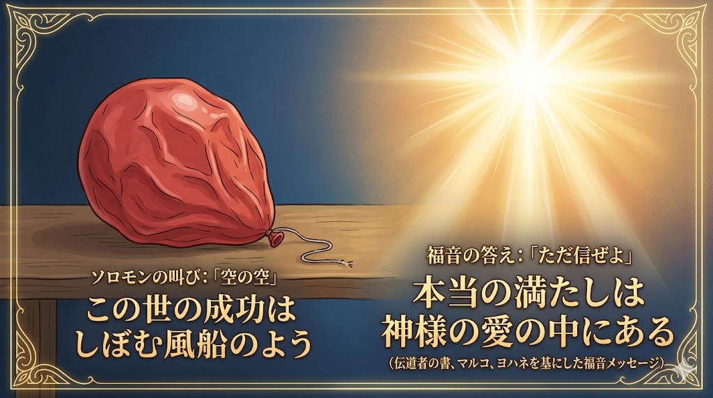 成功しても、なぜ空しいのか――ソロモン王の叫びと福音の答え