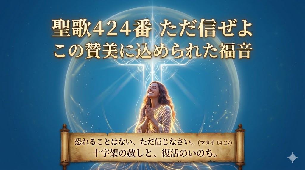 「聖歌４２４番ただ信ぜよ」の歌の生い立ちや作者の思いと輝く『福音』