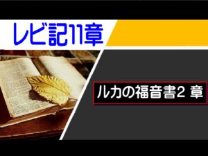 【聖書通読第９週５日目】聖なる民として生きる。低く低く来られた救い主を迎える レビ記11章／ルカ2章(レビ記11章／ルカ2章 )