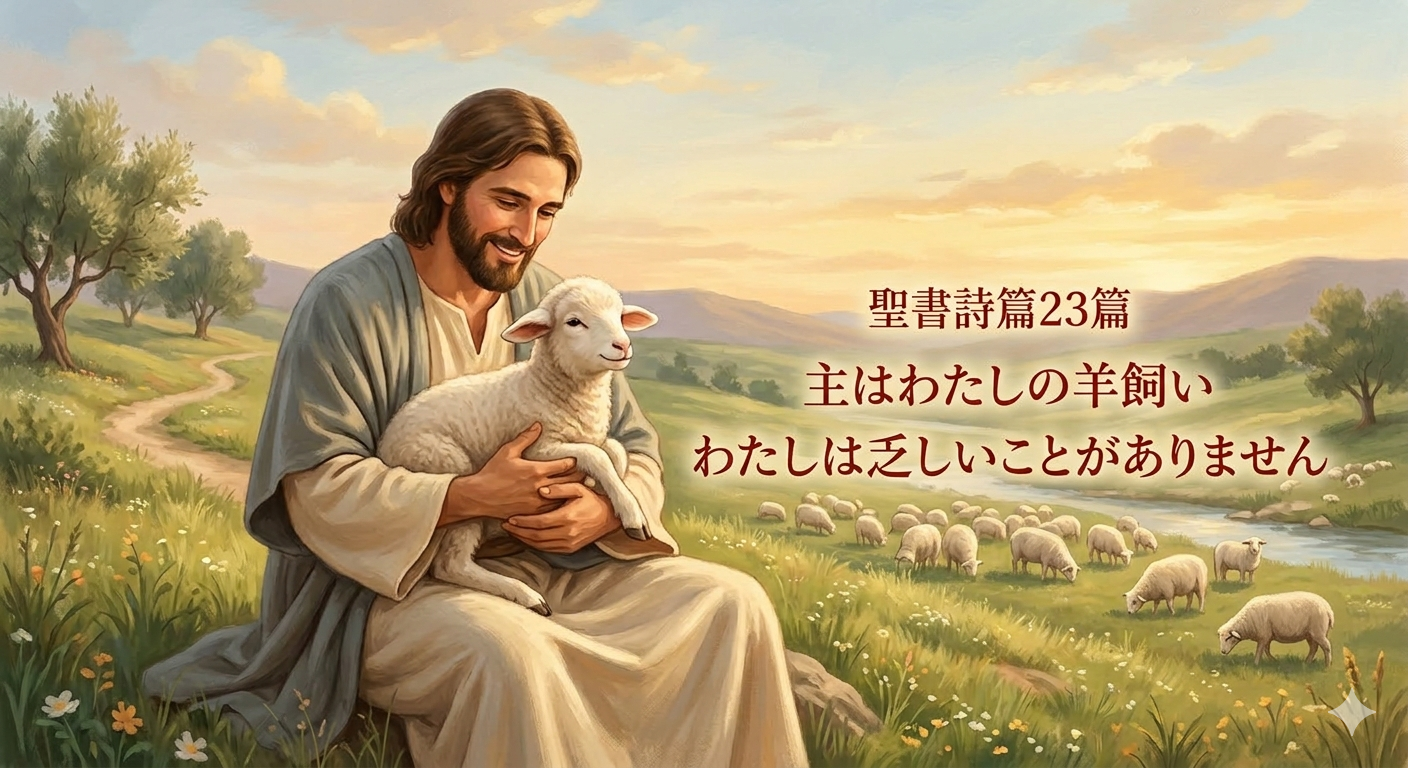 【詩篇２３篇】主はわたしの羊飼い。十字架で証明された「乏しいことがない」