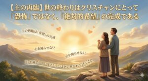 【主の再臨】世の終わりはクリスチャンにとって「恐怖」ではなく、「絶対的希望」の完成である 。
