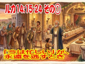 【 ルカ14:15-24 その① 】「今は忙しい」が、永遠を逃すとき