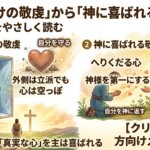 【ルカ２０章】見せかけの敬虔と神に喜ばれる敬虔・・・「信仰の外側」と「心の中」を照らす章