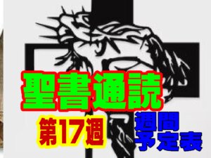 【聖書通読 第17週 週間予定表】イスラエルの新しい世代の歩み（民数記）と、初代教会のダイナミックな始まり（使徒の働き）