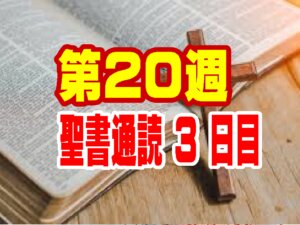 【聖書通読・第20週：三日目】人間の努力を超える「天の雨」と、主の御心が成し遂げられる「不思議な導き」