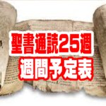 【聖書通読 第25週 週間予定表】ヨシュア記 5章～ ／ 第一コリント 5章～