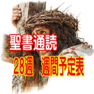 【聖書通読 第28週 週間予定表】ヨシュア記 23章～ ／ 第二コリント 7章～