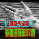 【聖書通読第３７週の週間予定表】自力を手放し、キリストの完全な恵みに安息するためのガイド